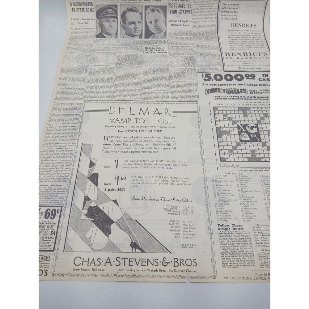 1931 Chicago Tribune Wyle Hat Co Ad Dr Paul Pearson Capt Abram Kean Jr A Penrod - Picture 11 of 12